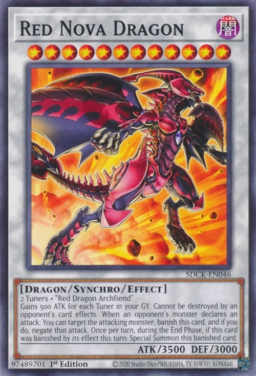 Image for Red Nova Dragon (Structure Deck: The Crimson King) (SDCK-EN046) - YuGiOh