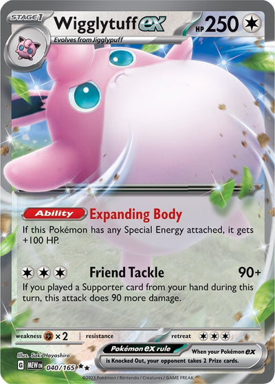 Image for Wigglytuff ex (SV: Scarlet & Violet 151) (040/165) - Pokemon