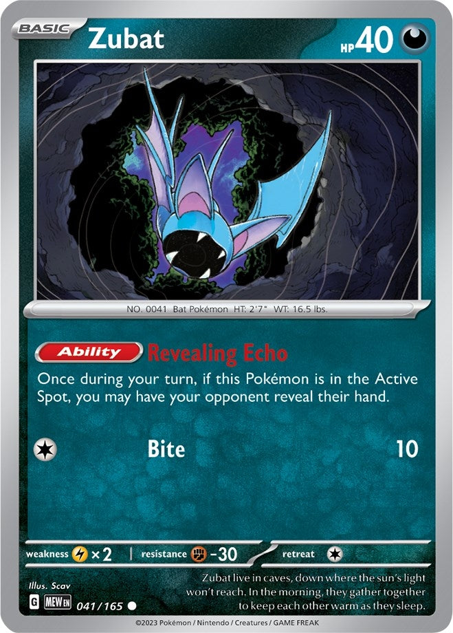 Image for Zubat (SV: Scarlet & Violet 151) (041/165) - Pokemon
