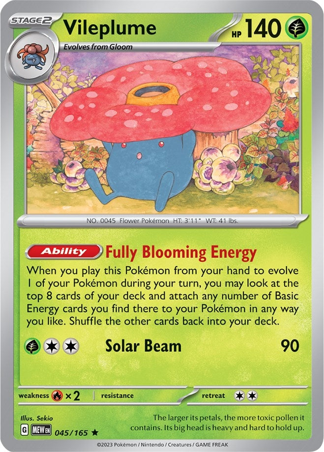 Image for Vileplume (SV: Scarlet & Violet 151) (045/165) - Pokemon