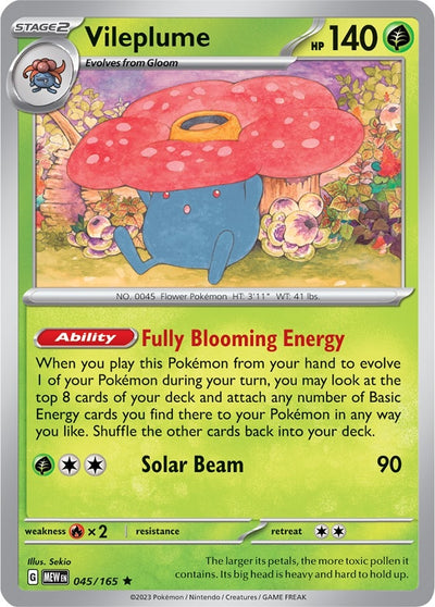 Image for Vileplume (SV: Scarlet & Violet 151) (045/165) - Pokemon