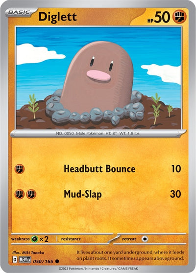 Image for Diglett (SV: Scarlet & Violet 151) (050/165) - Pokemon