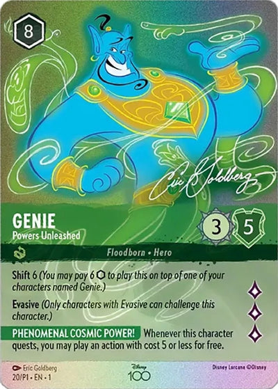 Image for Genie - Powers Unleashed (Alternate Art) (Disney100 Promos) (20) - Disney Lorcana