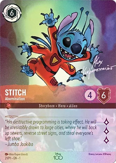 Image for Stitch - Abomination (Alternate Art) (Disney100 Promos) (21) - Disney Lorcana