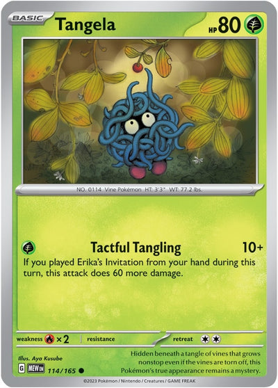 Image for Tangela (SV: Scarlet & Violet 151) (114/165) - Pokemon