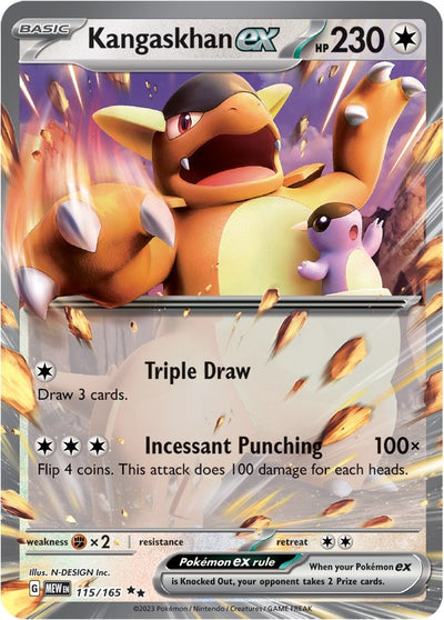 Image for Kangaskhan ex (SV: Scarlet & Violet 151) (115/165) - Pokemon