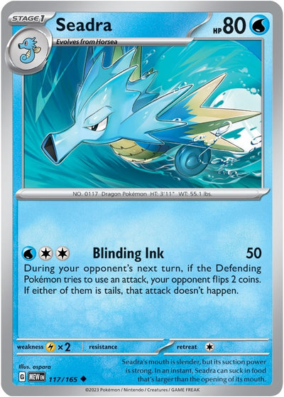 Image for Seadra (SV: Scarlet & Violet 151) (117/165) - Pokemon