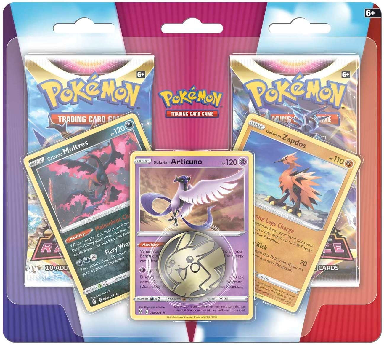 Enhanced 2-Pack Blister Pack [Galarian Articuno, Galarian Zapdos, &amp; Galarian Moltres] (MCAP)