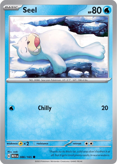 Image for Seel (SV: Scarlet & Violet 151) (086/165) - Pokemon