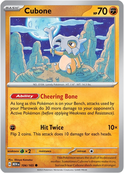 Image for Cubone (SV: Scarlet & Violet 151) (104/165) - Pokemon