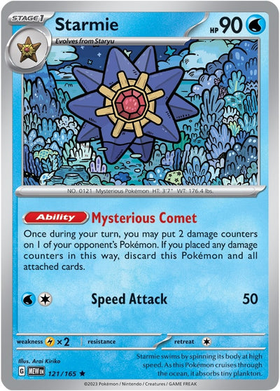 Image for Starmie (SV: Scarlet & Violet 151) (121/165) - Pokemon