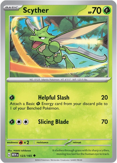 Image for Scyther (SV: Scarlet & Violet 151) (123/165) - Pokemon