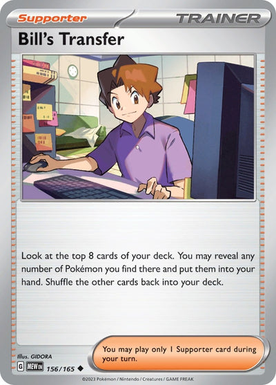 Image for Bill's Transfer (SV: Scarlet & Violet 151) (156/165) - Pokemon