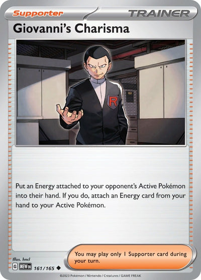 Image for Giovanni's Charisma (SV: Scarlet & Violet 151) (161/165) - Pokemon