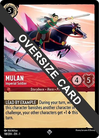 Image for Mulan - Imperial Soldier (Oversized) (The First Chapter) (118/204) - Disney Lorcana