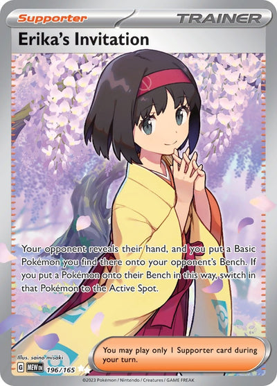 Image for Erika's Invitation (SV: Scarlet & Violet 151) (196/165) - Pokemon