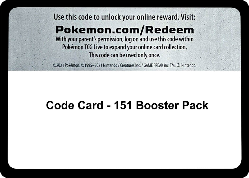 Image for Code Card - 151 Booster Pack - Pokemon
