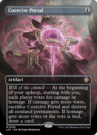 Image for Coercive Portal (Borderless) (Commander: The Lost Caverns of Ixalan) (109) - Magic: The Gathering