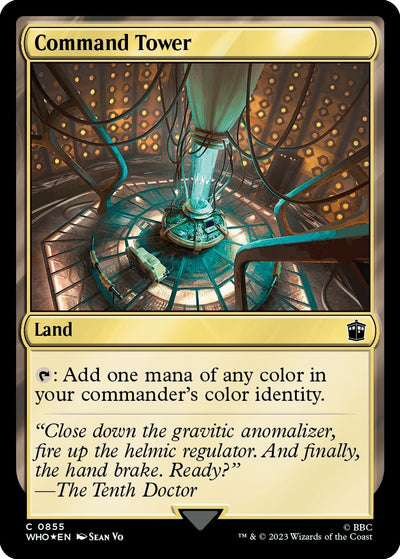 Image for Command Tower (0855) (Surge Foil) (Universes Beyond: Doctor Who) (855) - Magic: The Gathering