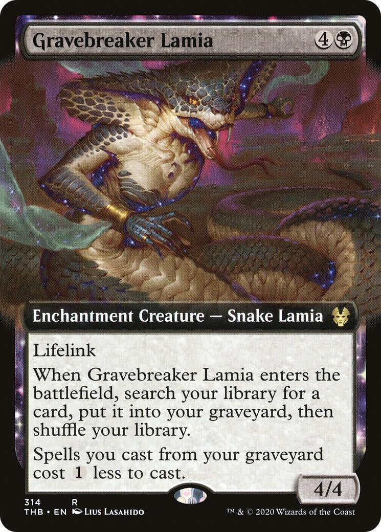 Gravebreaker Lamia (Extended Art) (Theros Beyond Death) (314)