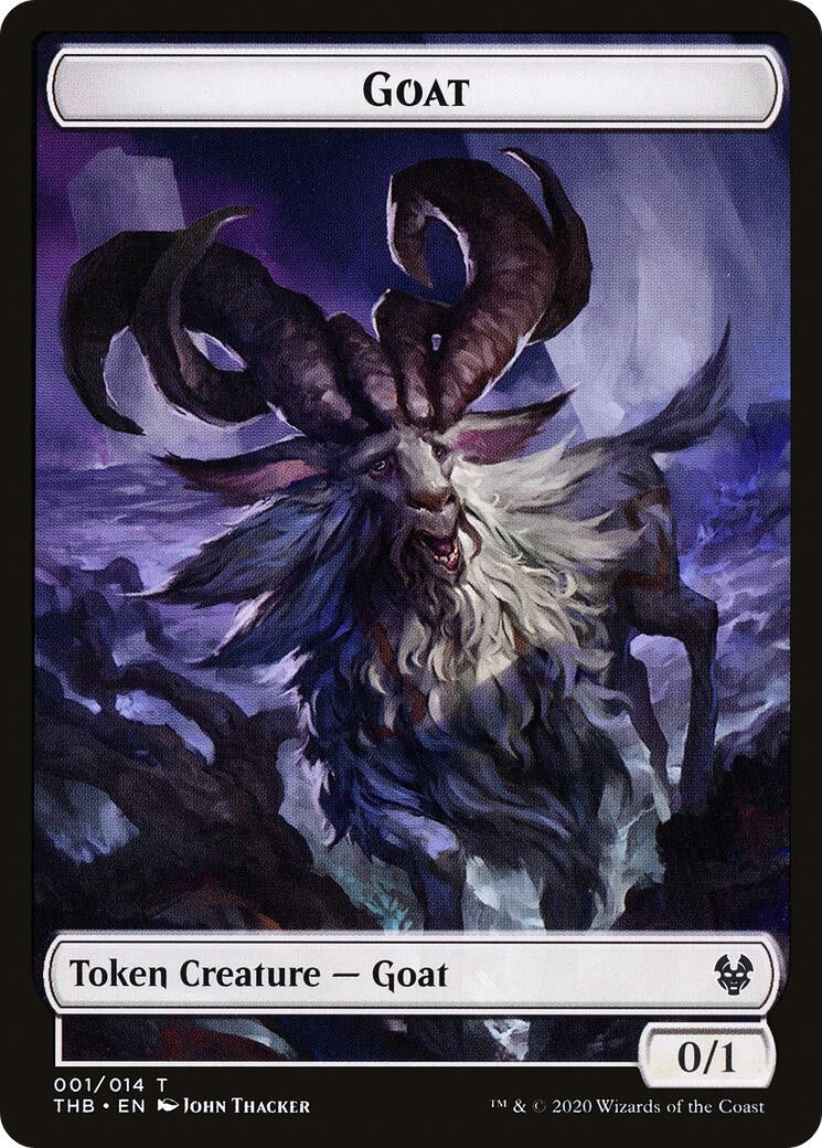 Goat // Satyr Double-Sided Token (Theros Beyond Death) (1 // 9)