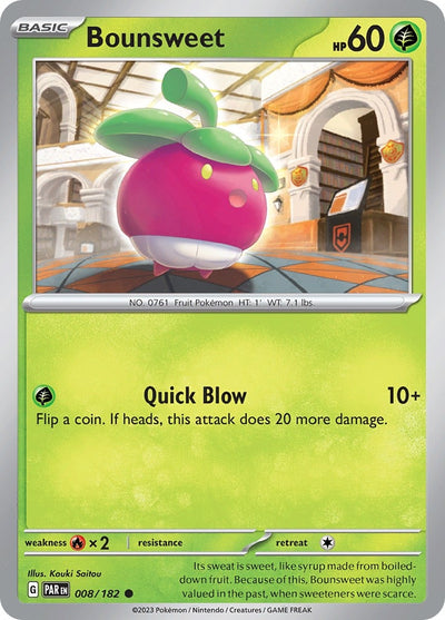 Image for Bounsweet (SV04: Paradox Rift) (008/182) - Pokemon
