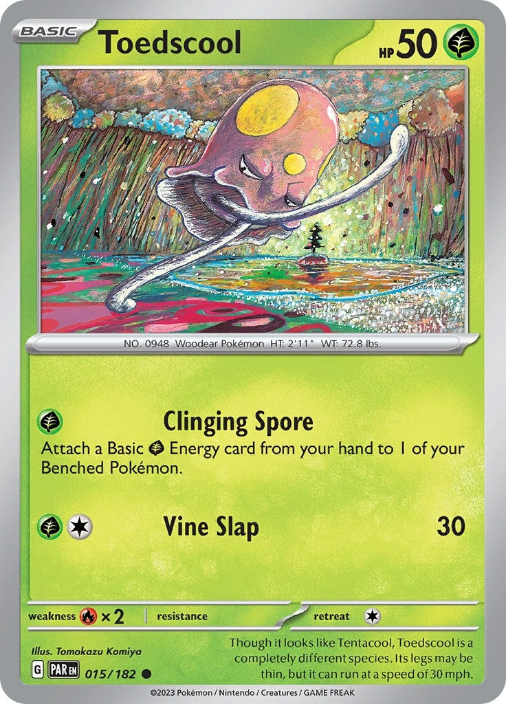 Image for Toedscool (SV04: Paradox Rift) (015/182) - Pokemon