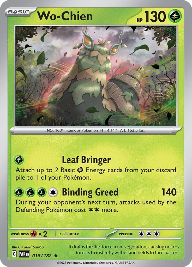 Image for Wo-Chien (SV04: Paradox Rift) (018/182) - Pokemon