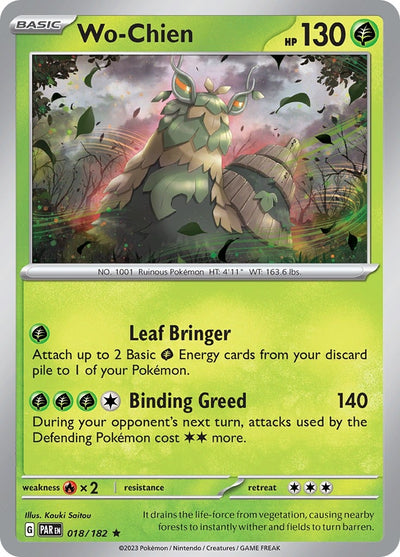 Image for Wo-Chien (SV04: Paradox Rift) (018/182) - Pokemon