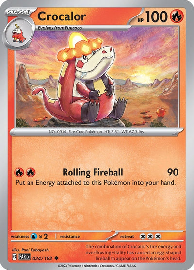 Image for Crocalor (SV04: Paradox Rift) (024/182) - Pokemon