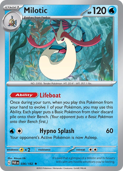 Image for Milotic (SV04: Paradox Rift) (036/182) - Pokemon