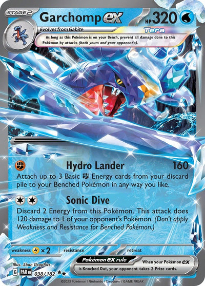 Image for Garchomp ex (SV04: Paradox Rift) (038/182) - Pokemon
