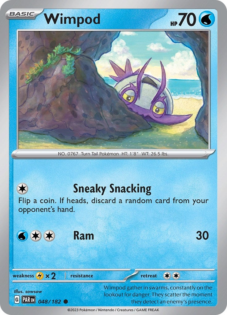 Image for Wimpod (SV04: Paradox Rift) (048/182) - Pokemon