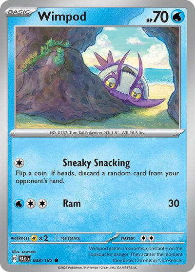 Image for Wimpod (SV04: Paradox Rift) (048/182) - Pokemon