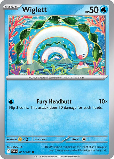 Image for Wiglett (SV04: Paradox Rift) (051/182) - Pokemon