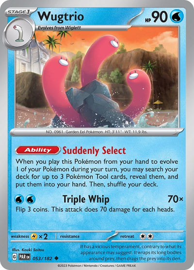 Image for Wugtrio (SV04: Paradox Rift) (053/182) - Pokemon