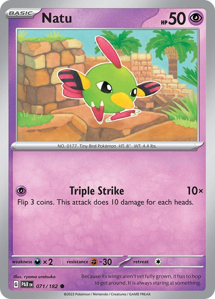 Image for Natu (SV04: Paradox Rift) (071/182) - Pokemon