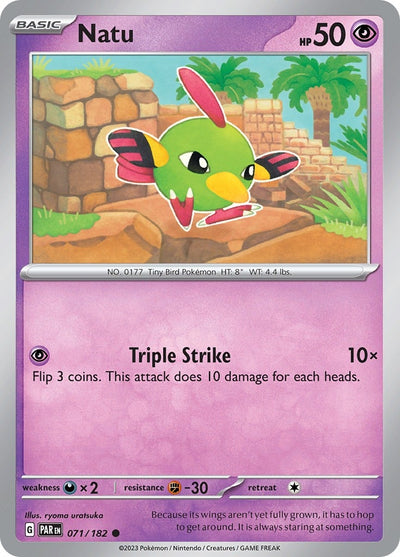 Image for Natu (SV04: Paradox Rift) (071/182) - Pokemon