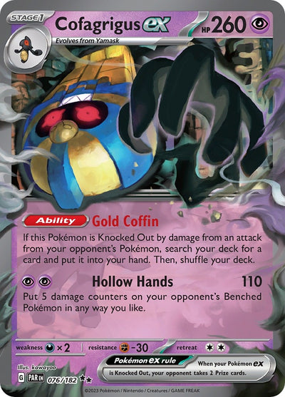 Image for Cofagrigus ex (SV04: Paradox Rift) (076/182) - Pokemon