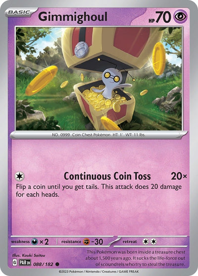 Image for Gimmighoul (SV04: Paradox Rift) (088/182) - Pokemon