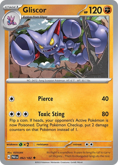 Image for Gliscor (SV04: Paradox Rift) (092/182) - Pokemon