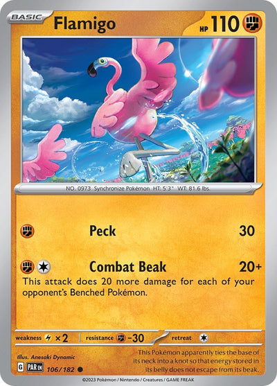 Image for Flamigo (SV04: Paradox Rift) (106/182) - Pokemon