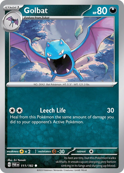 Image for Golbat (SV04: Paradox Rift) (111/182) - Pokemon