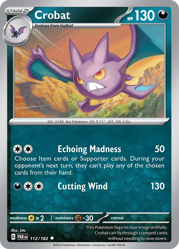 Image for Crobat (SV04: Paradox Rift) (112/182) - Pokemon