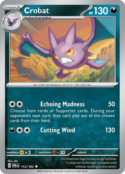 Image for Crobat (SV04: Paradox Rift) (112/182) - Pokemon