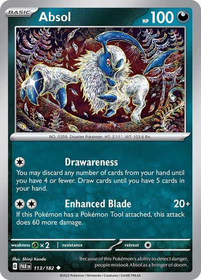 Image for Absol (SV04: Paradox Rift) (113/182) - Pokemon