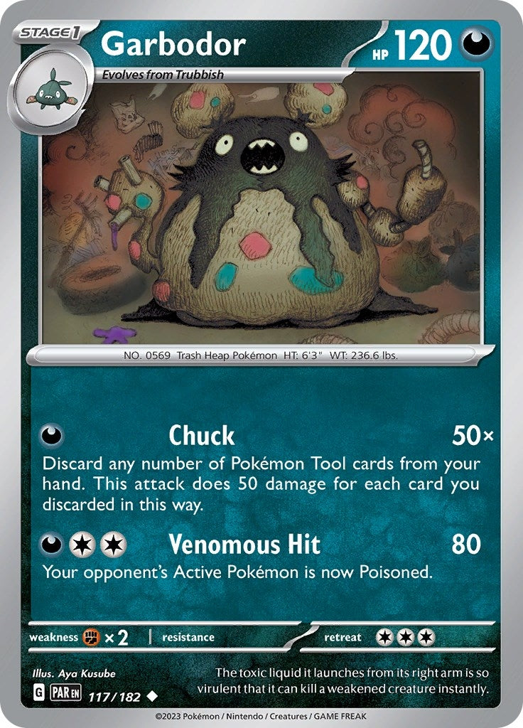 Image for Garbodor (SV04: Paradox Rift) (117/182) - Pokemon