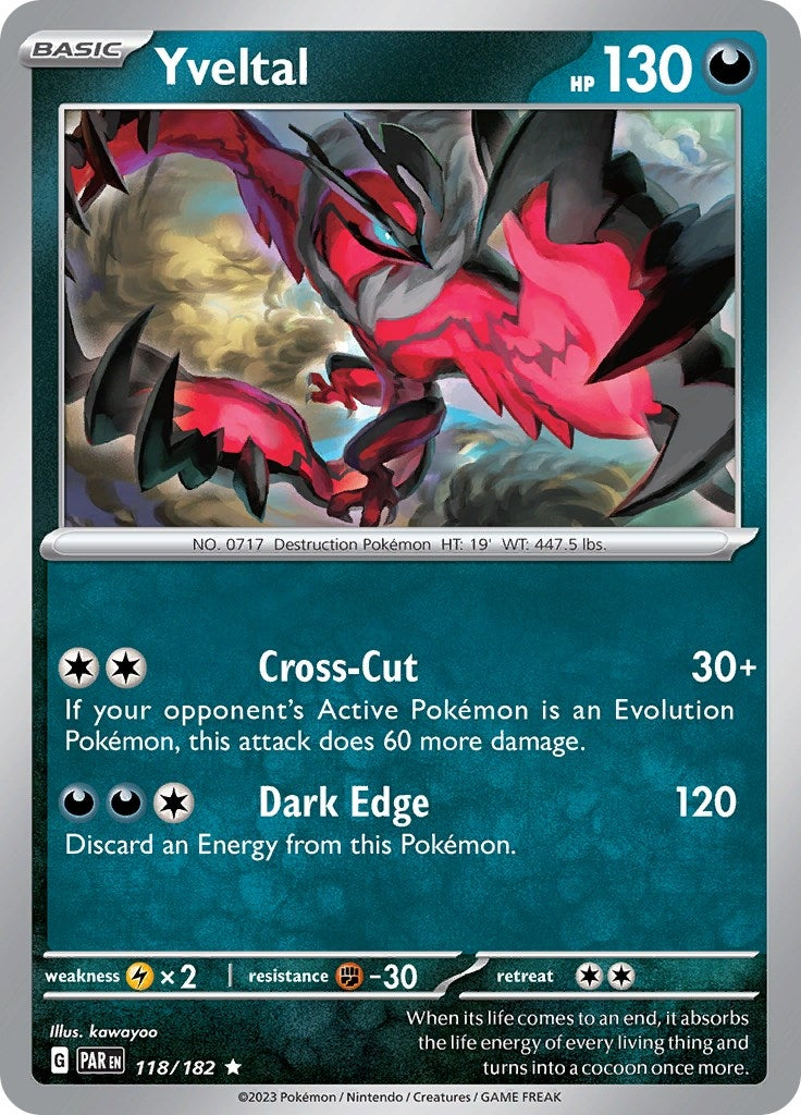 Image for Yveltal (SV04: Paradox Rift) (118/182) - Pokemon