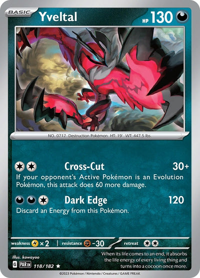 Image for Yveltal (SV04: Paradox Rift) (118/182) - Pokemon