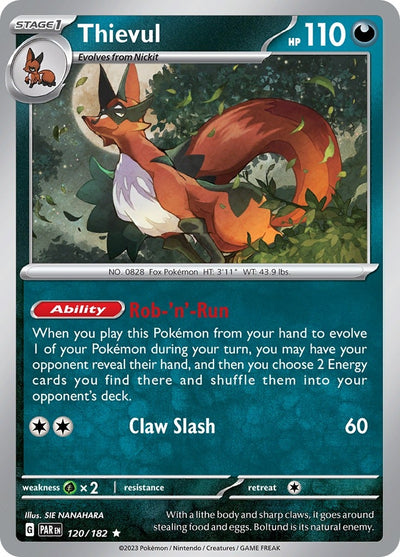 Image for Thievul (SV04: Paradox Rift) (120/182) - Pokemon